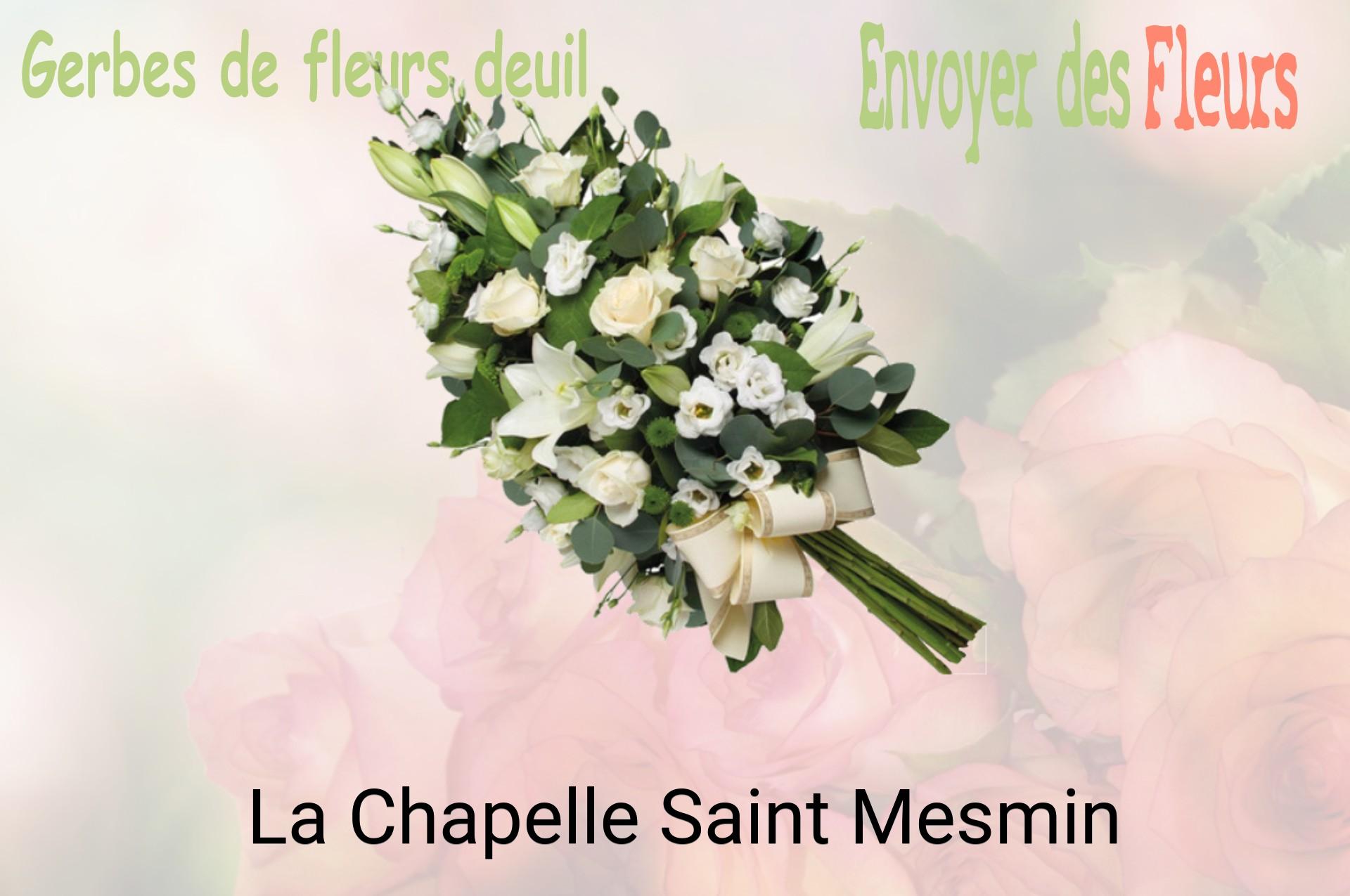 Gerbe de fleurs de deuil livrée à La Chapelle-Saint-Mesmin